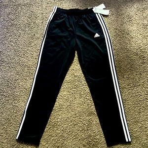 Medium/mens/joggers/adidas/brand new/black-white stripes